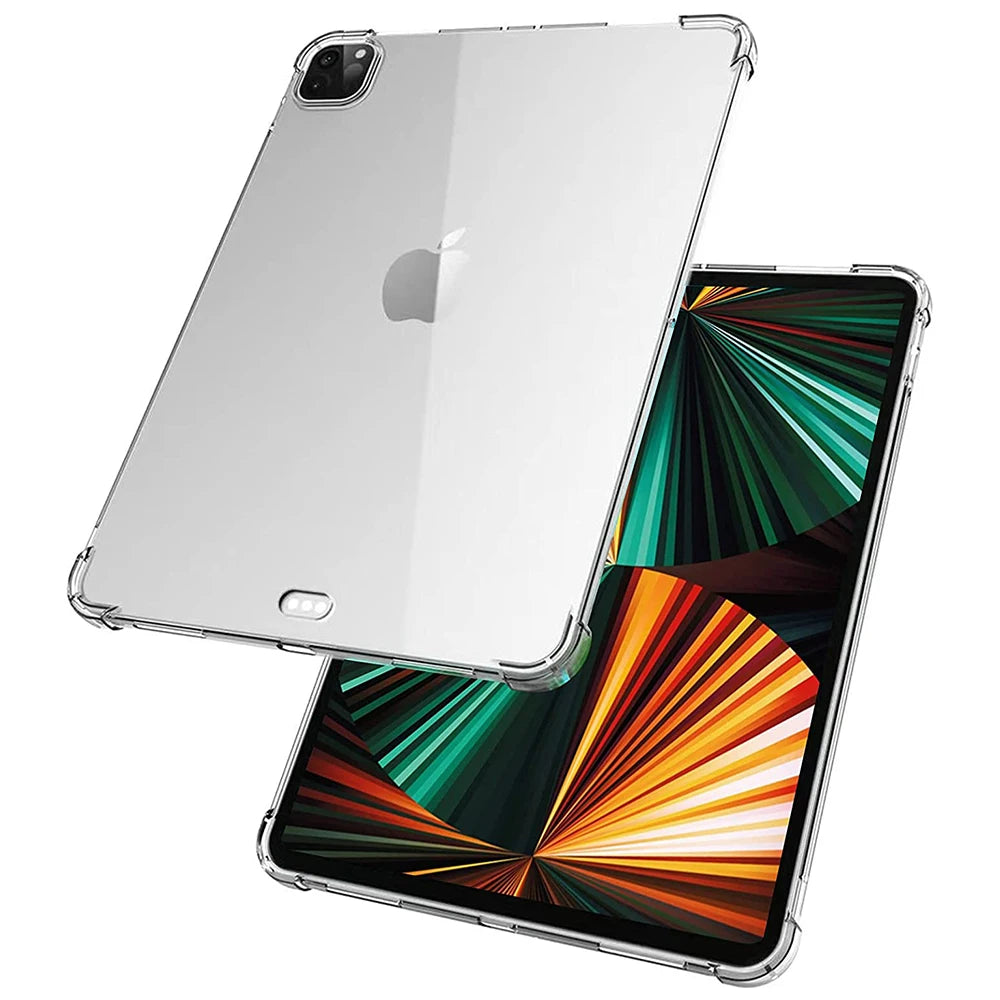 Transparent Cover For Apple iPad Pro 11 12.9 2015 2017 2018 2020 2021 2022 Shockproof Soft TPU Silicon Shell Tablet Back Case