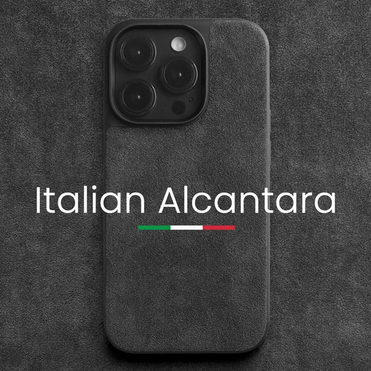 ALCANTARA Phone Case for iPhone 15 Pro Max 14 13 Supercar Same Artificial Leather Business Luxury Cover