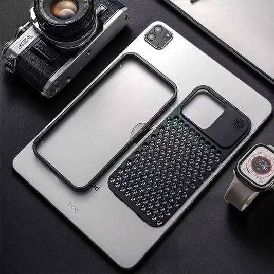 Metal Cooling Phone Case For Iphone 12 13 14 15 Plus Pro Max Aluminum Heat Dissipation Phone Cover