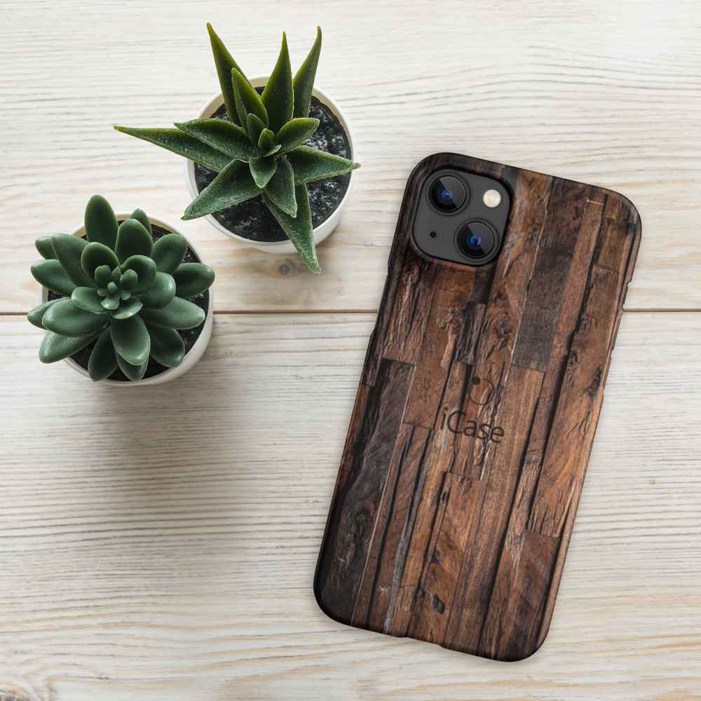 Coque pour iPhone® iCase Old Wood II SnapCase