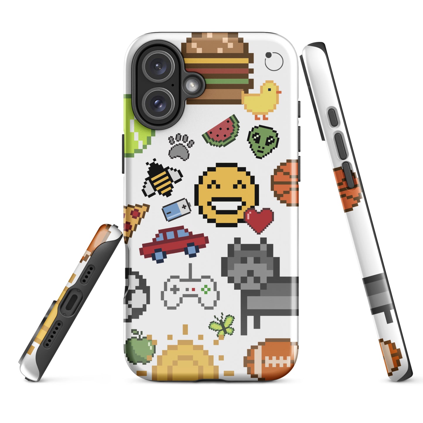 iCase Emoji Pixel HardCase iPhone Handyhülle