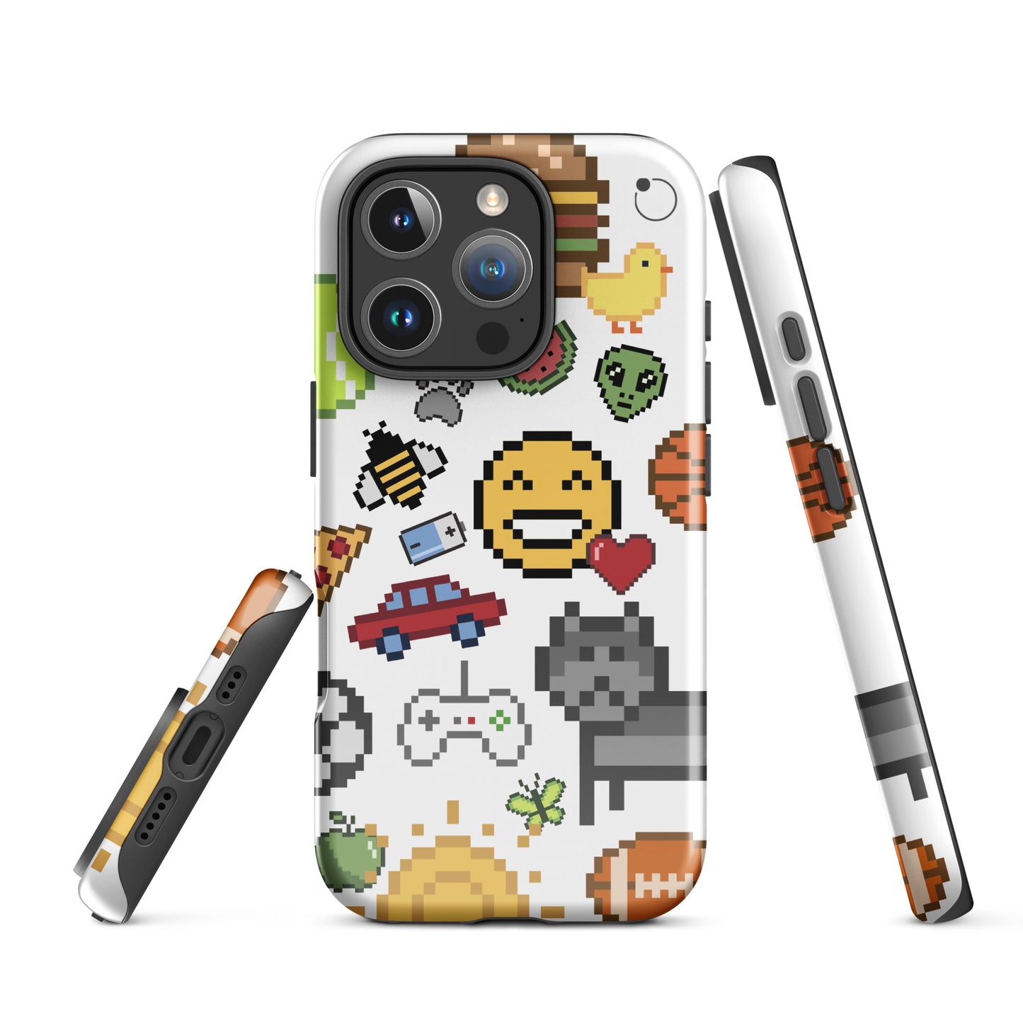 iCase Emoji Pixel HardCase iPhone Handyhülle