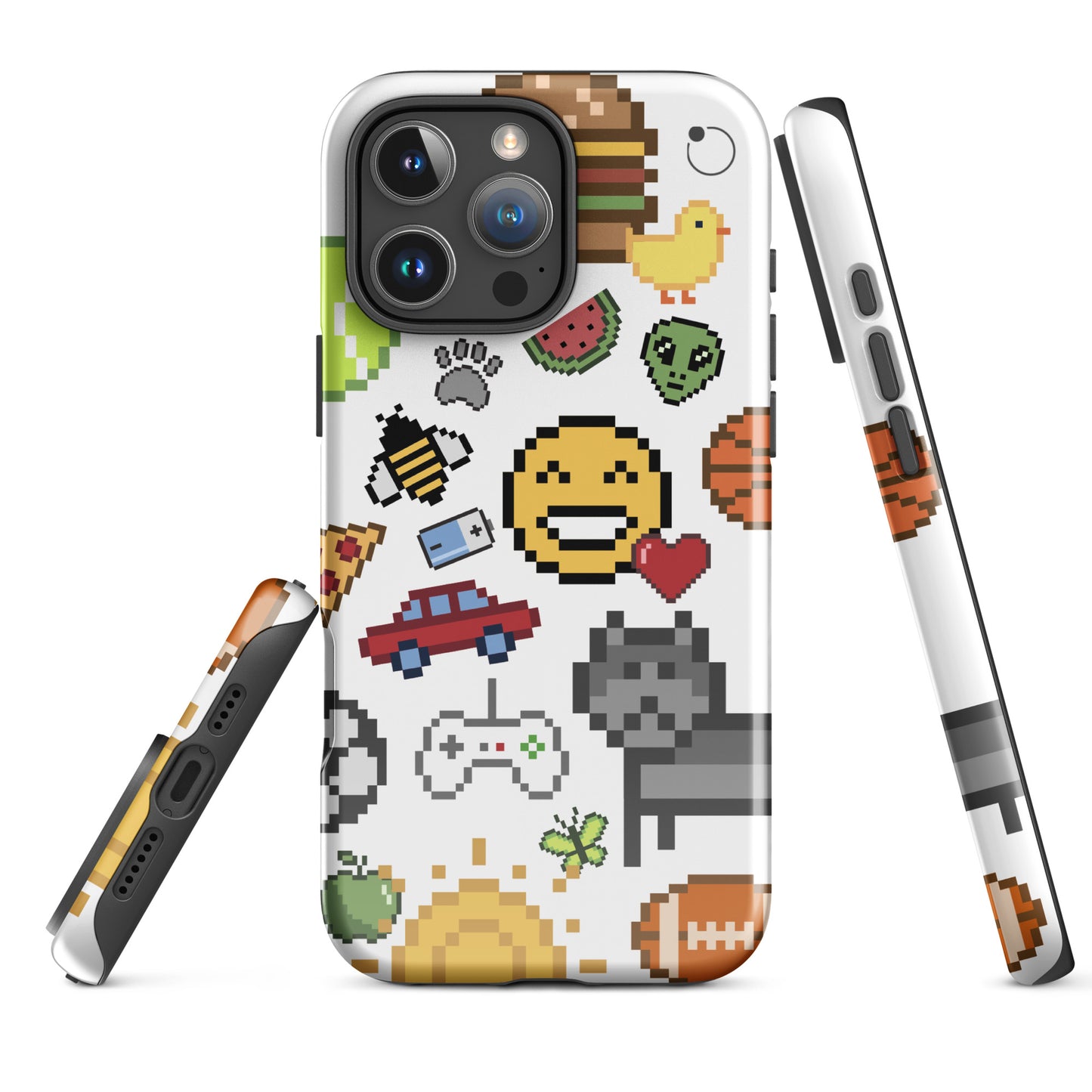 iCase Emoji Pixel HardCase iPhone Handyhülle