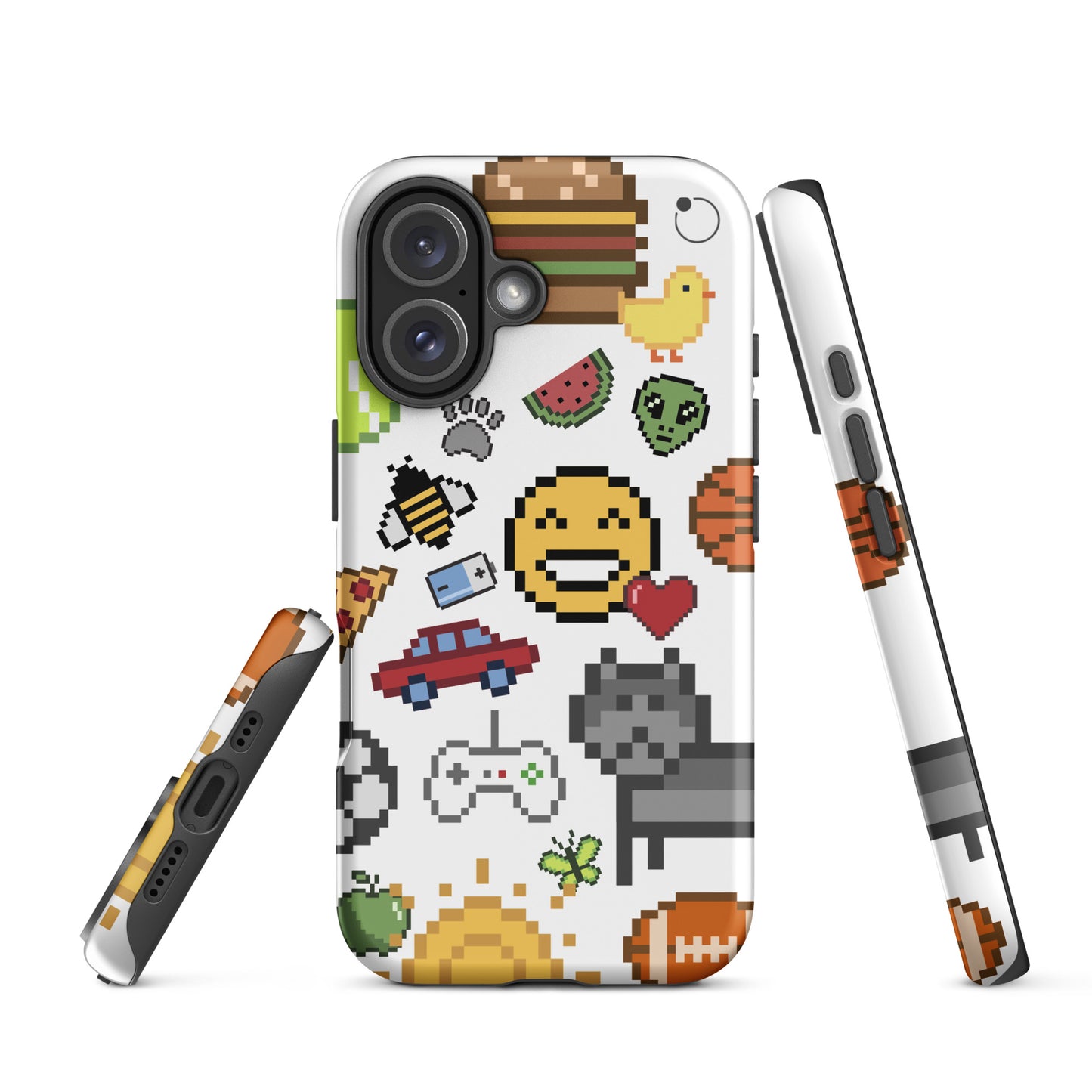 iCase Emoji Pixel HardCase iPhone Handyhülle