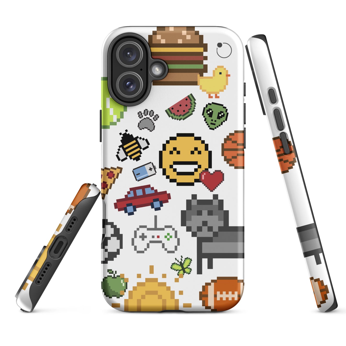 Coque pour iPhone iCase Emoji Pixel HardCase