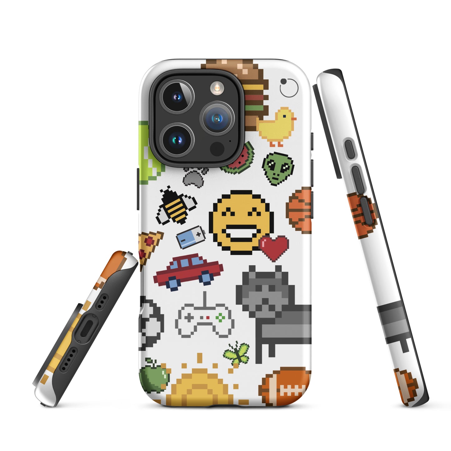 Coque pour iPhone iCase Emoji Pixel HardCase