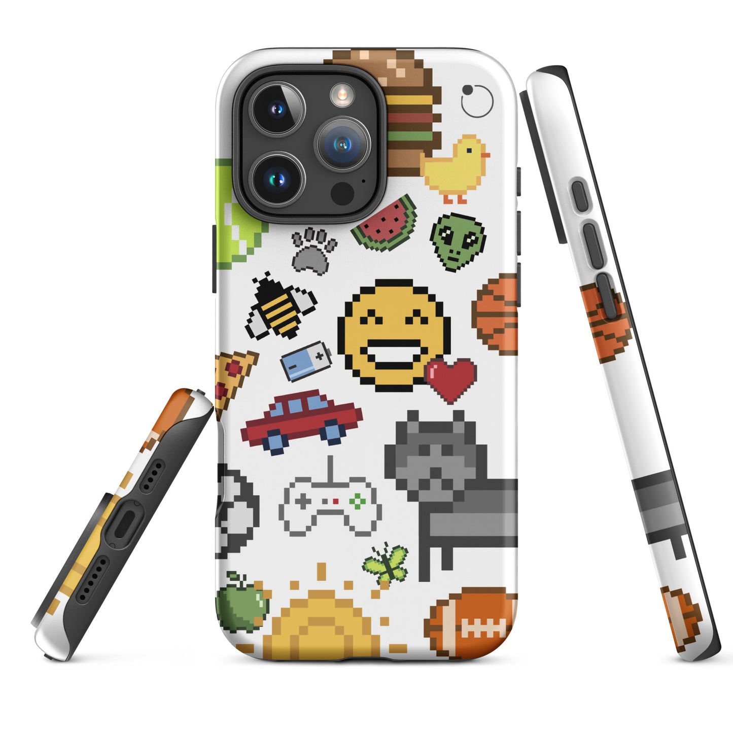 Coque pour iPhone iCase Emoji Pixel HardCase