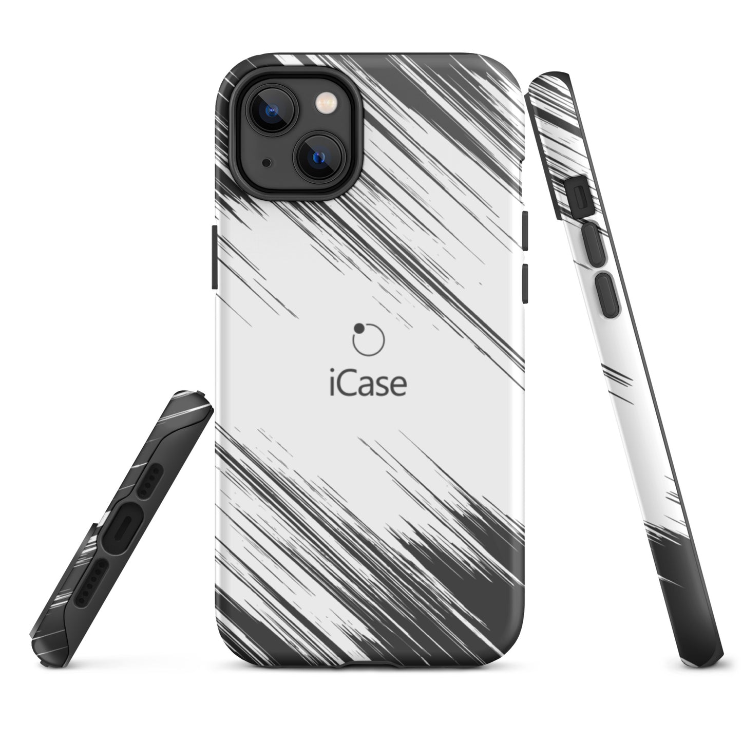 iCase Coque pour iPhone HardCase Noir &amp; Blanc
